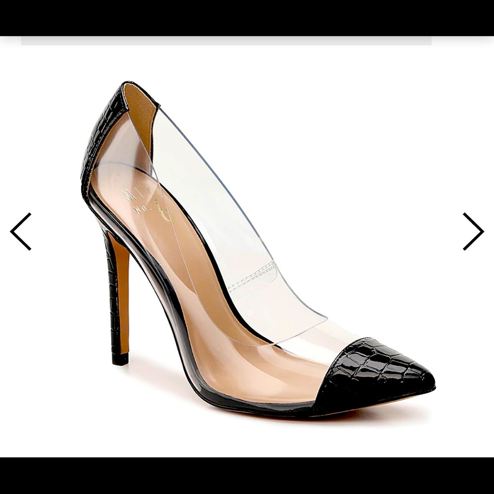 New! Mix No 6 Pumps (Black & Clear). Size 9.5